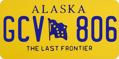 AK license plate GCV806