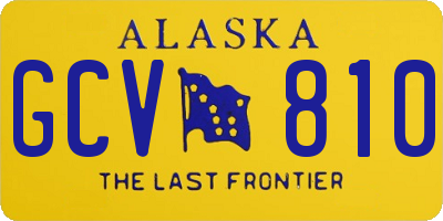AK license plate GCV810