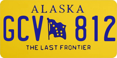 AK license plate GCV812