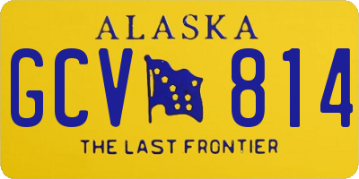 AK license plate GCV814
