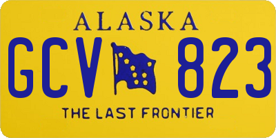 AK license plate GCV823