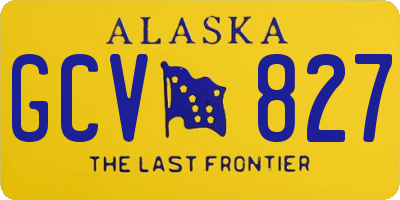 AK license plate GCV827