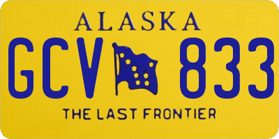 AK license plate GCV833