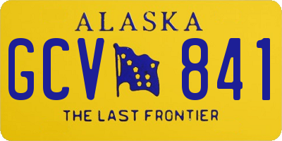 AK license plate GCV841