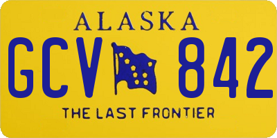 AK license plate GCV842