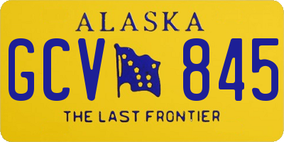 AK license plate GCV845