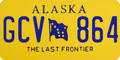 AK license plate GCV864
