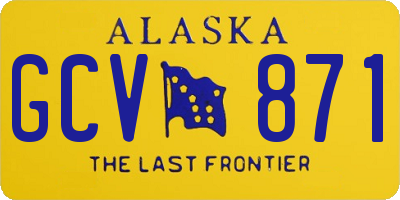 AK license plate GCV871