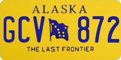AK license plate GCV872