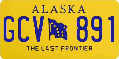 AK license plate GCV891