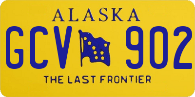AK license plate GCV902