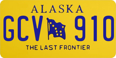 AK license plate GCV910