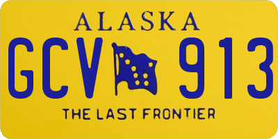 AK license plate GCV913