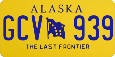 AK license plate GCV939