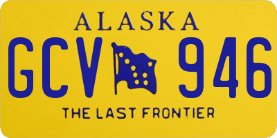AK license plate GCV946