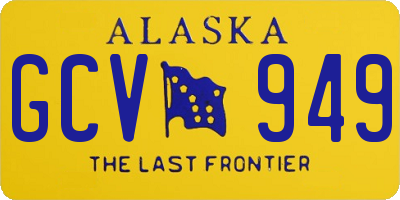 AK license plate GCV949