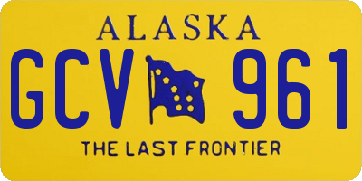 AK license plate GCV961