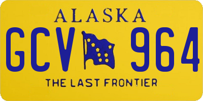 AK license plate GCV964