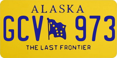 AK license plate GCV973