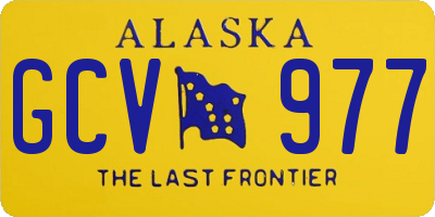 AK license plate GCV977