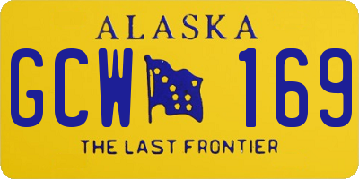 AK license plate GCW169