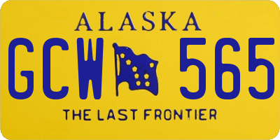 AK license plate GCW565