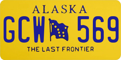 AK license plate GCW569