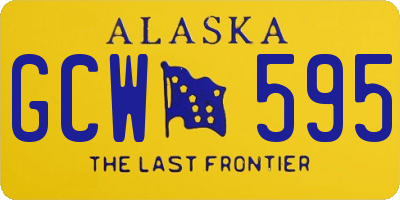 AK license plate GCW595