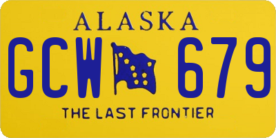 AK license plate GCW679