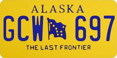 AK license plate GCW697