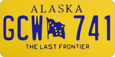 AK license plate GCW741