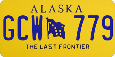 AK license plate GCW779
