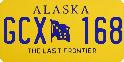 AK license plate GCX168