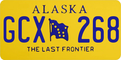 AK license plate GCX268