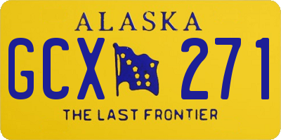 AK license plate GCX271