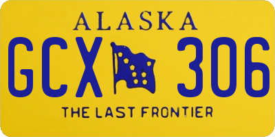 AK license plate GCX306