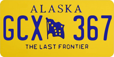 AK license plate GCX367