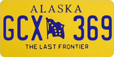 AK license plate GCX369