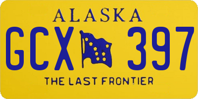 AK license plate GCX397