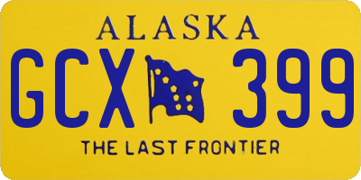 AK license plate GCX399