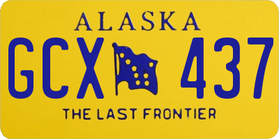 AK license plate GCX437