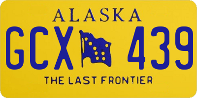 AK license plate GCX439
