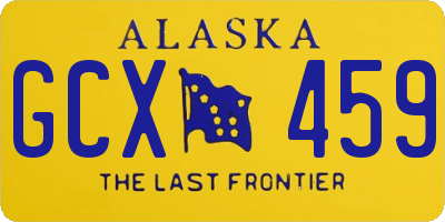 AK license plate GCX459