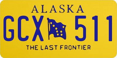 AK license plate GCX511
