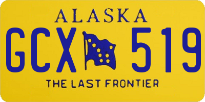 AK license plate GCX519