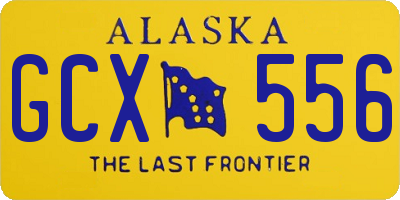 AK license plate GCX556