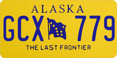 AK license plate GCX779