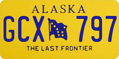 AK license plate GCX797