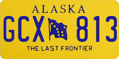 AK license plate GCX813