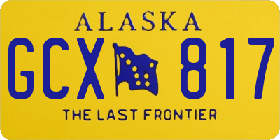 AK license plate GCX817